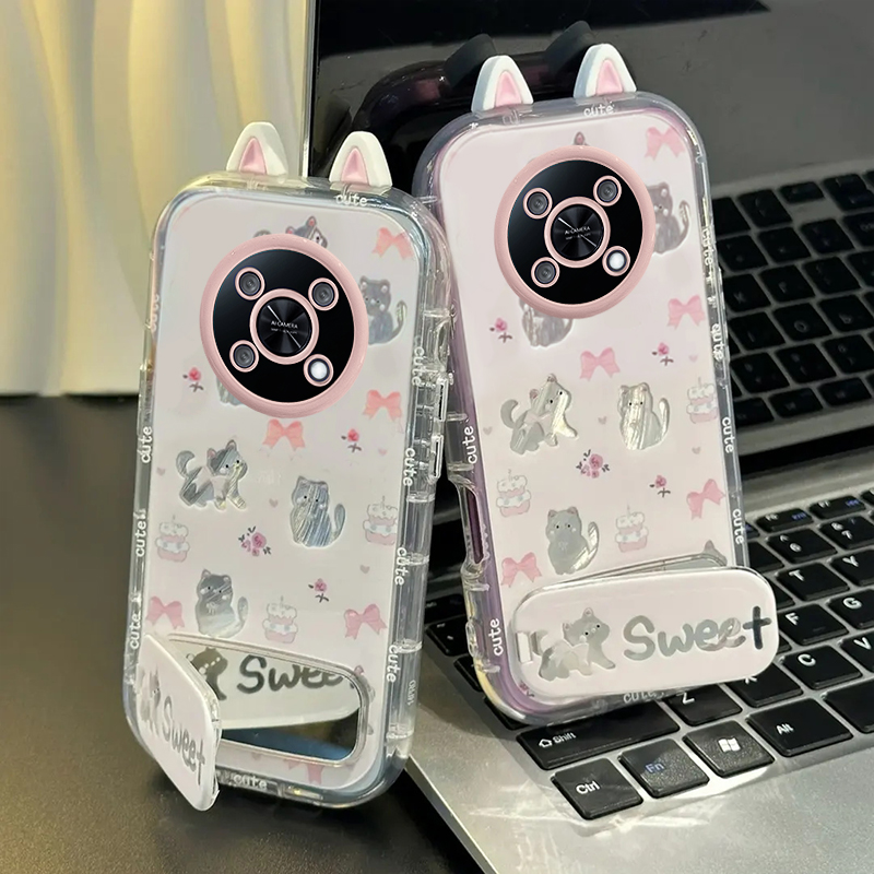 适用华为智选系列猫咪蝴蝶结外壳