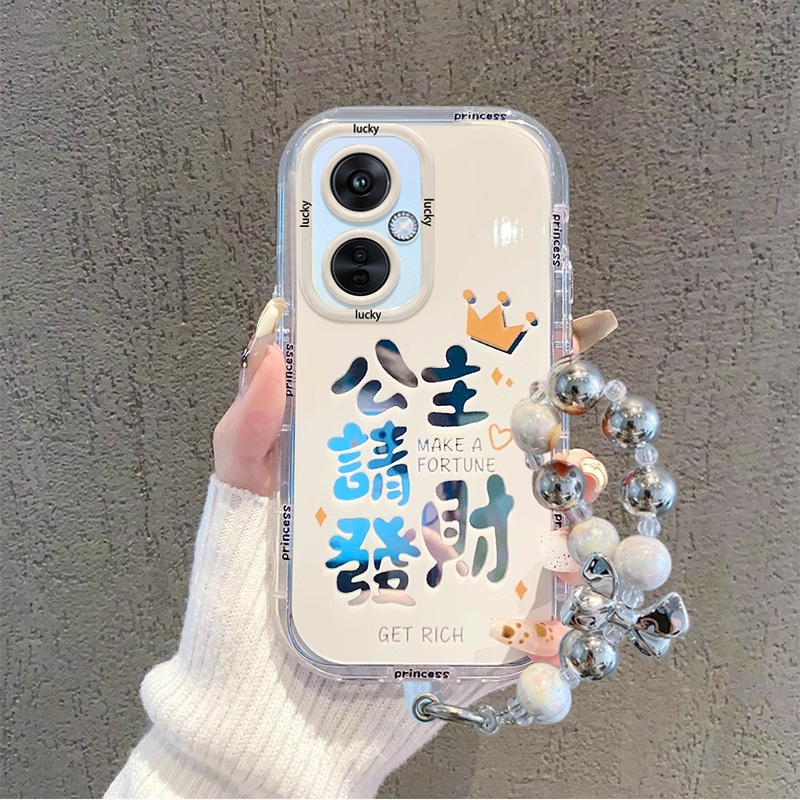 适用于OPPOK12x手机壳新款K11镜面K10Pro镜头全包K9s创意网红公主请发财K7x硅胶防摔女款K10活力版高级保护套