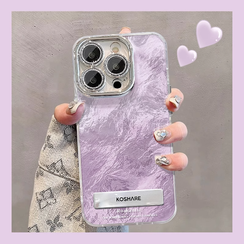 适用于苹果16Promax手机壳14plus新款15Pro冰川纹iPhone13精孔12Pro全包xr时尚粉紫渐变11防摔XSMAX硅胶保护