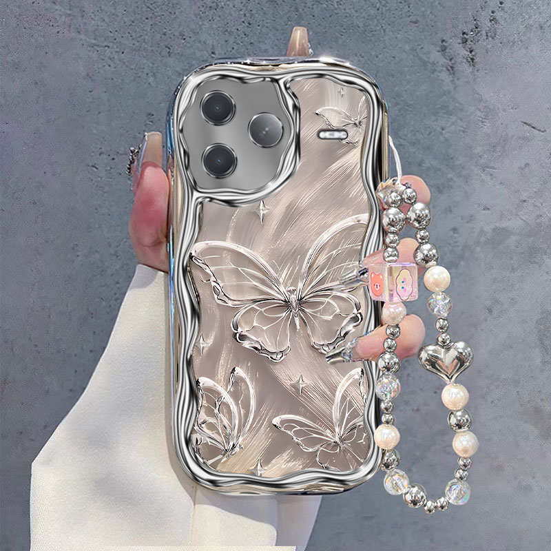 适用红米K系列流光蝴蝶手机壳