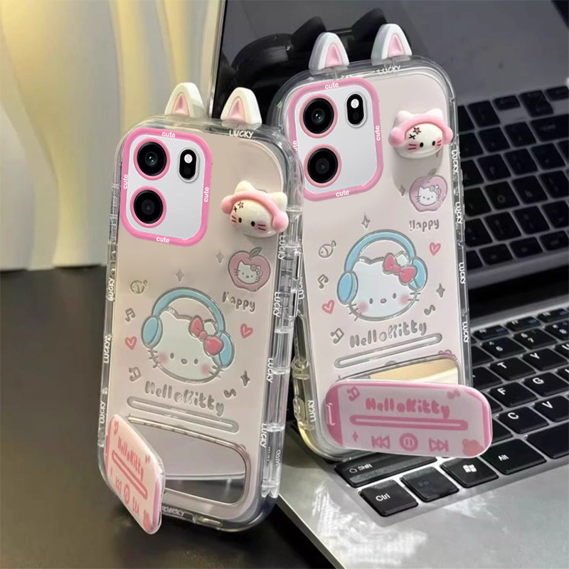 适用一加Turbo6V手机壳新款卡通时尚创意耳机KT猫PLY110羽纱硅胶保护套全包边防摔外壳镜面支架,3C数码配件,手机保护套/壳,淘宝优惠券,粉丝福利购,淘宝优惠卷