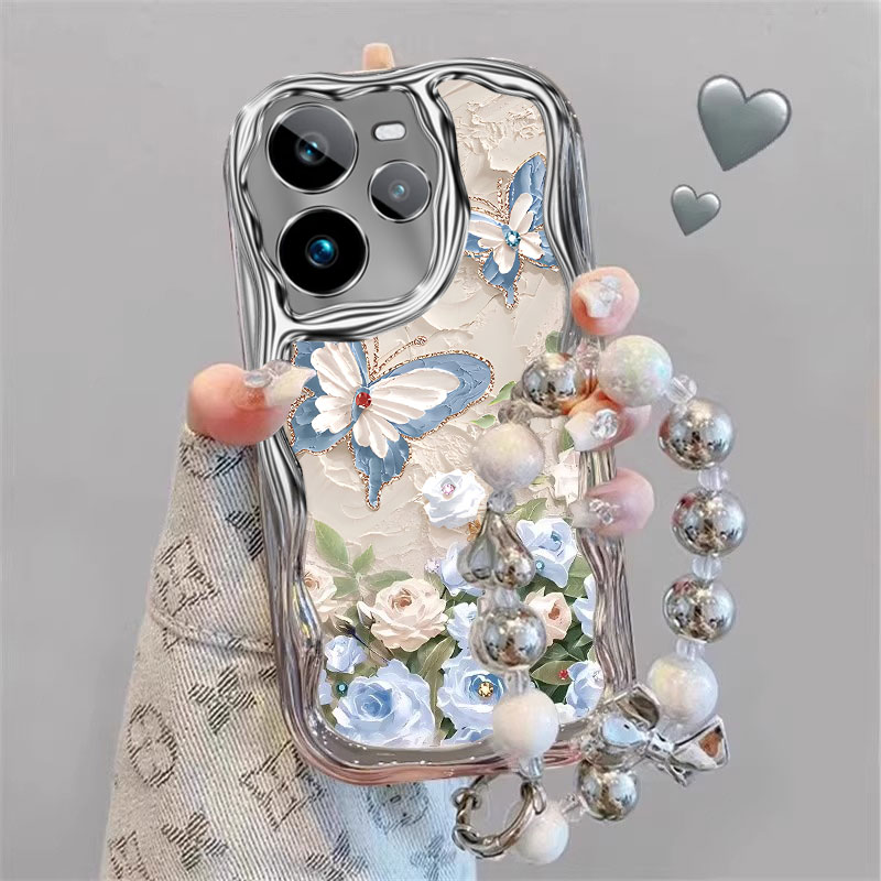 适用真我GT系列蝴蝶鲜花手机壳