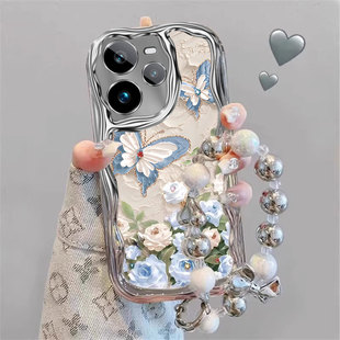 适用真我GT7Pro手机壳新款 GTNeo3全包neo2防摔 GT6文艺gt5Pro蝴蝶鲜花Neo6SE硅胶保护套gtneo5网红女款