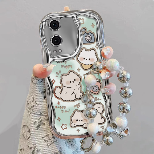 适用OPPOK系列卡通小白狗手机壳