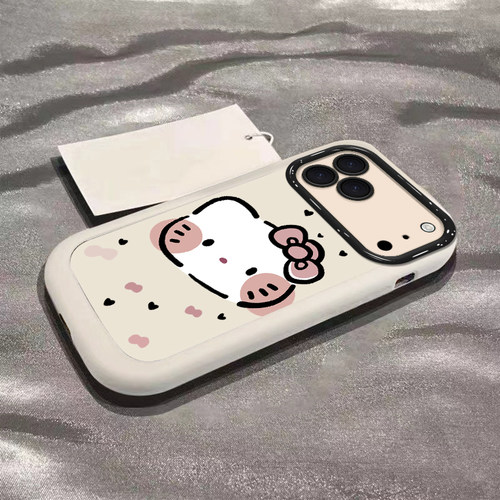 适用苹果系列害羞猫猫手机壳