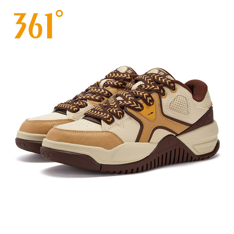 361男鞋2026春季新款高帮板鞋皮面运动鞋男休闲鞋防滑耐磨跑步鞋