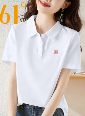 361短袖T恤女2026新款夏季速干透气翻领POLO衫女士上衣运动半袖