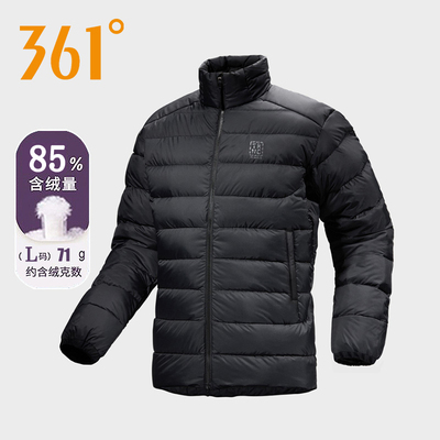 361男保暖轻薄连帽羽绒服