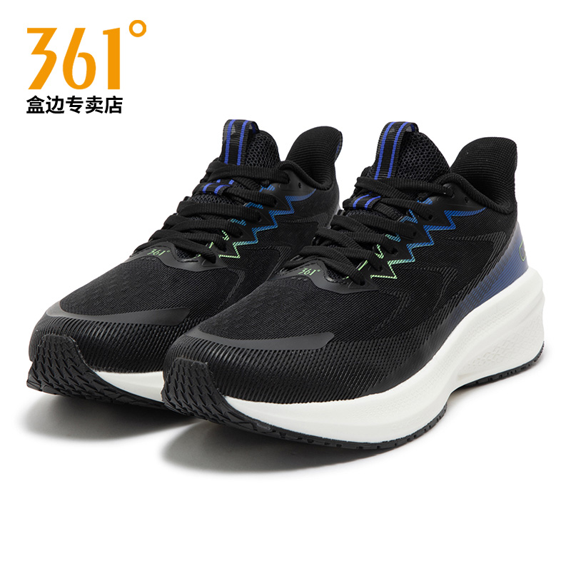商场同款|361跑步鞋男2025夏季新款Q弹减震男鞋网面透气运动鞋
