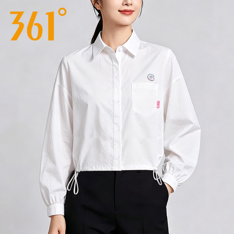 361休闲长袖衬衫女2026秋季新款冰丝速干翻领外套百搭休闲夹克衫