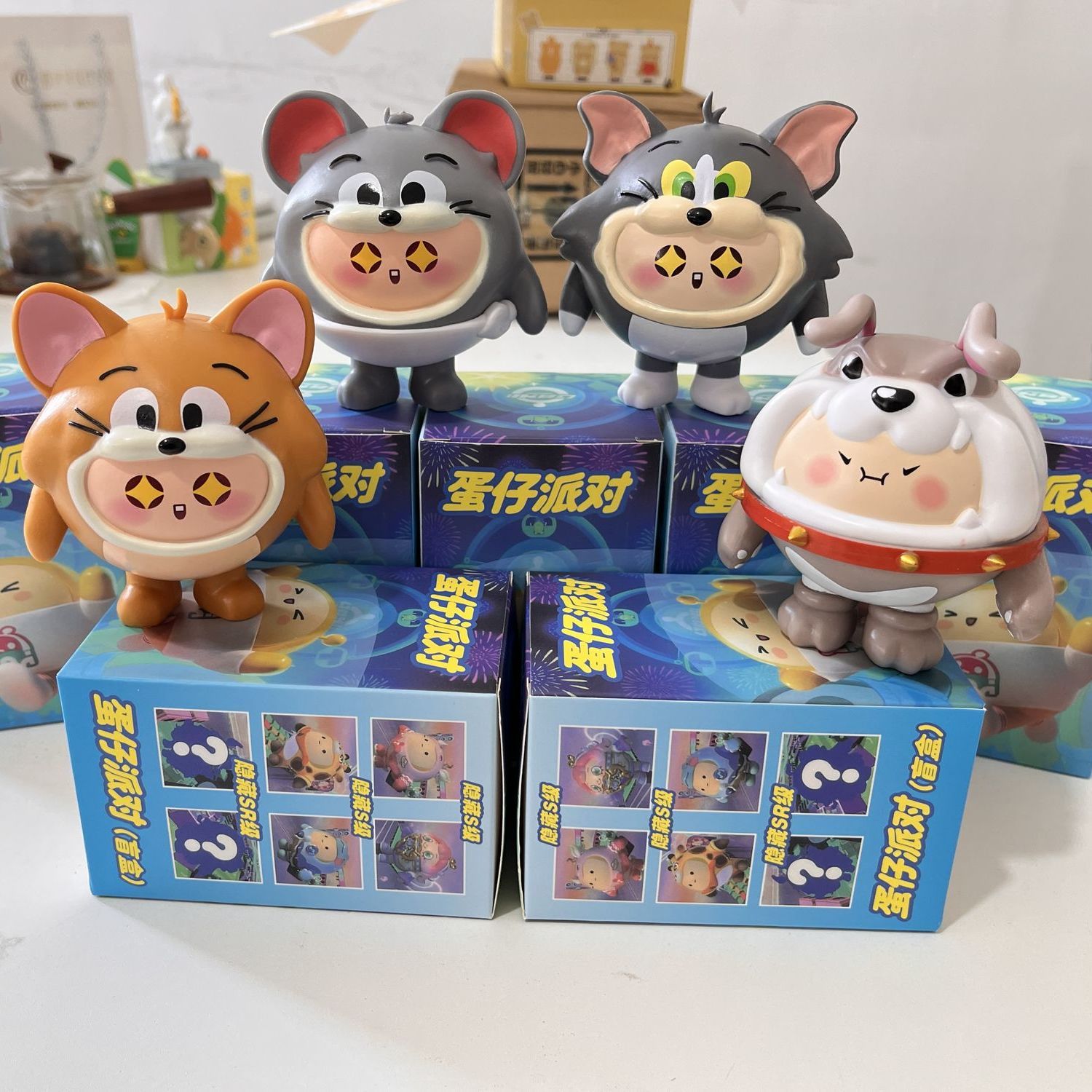 蛋仔派对盲盒联名猫和老鼠系列手办游戏公仔卡通玩偶儿童玩具礼物