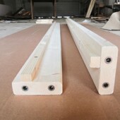 床帮床母床边实木龙骨架松木方木料床横梁横杆条床板条床子支撑腿