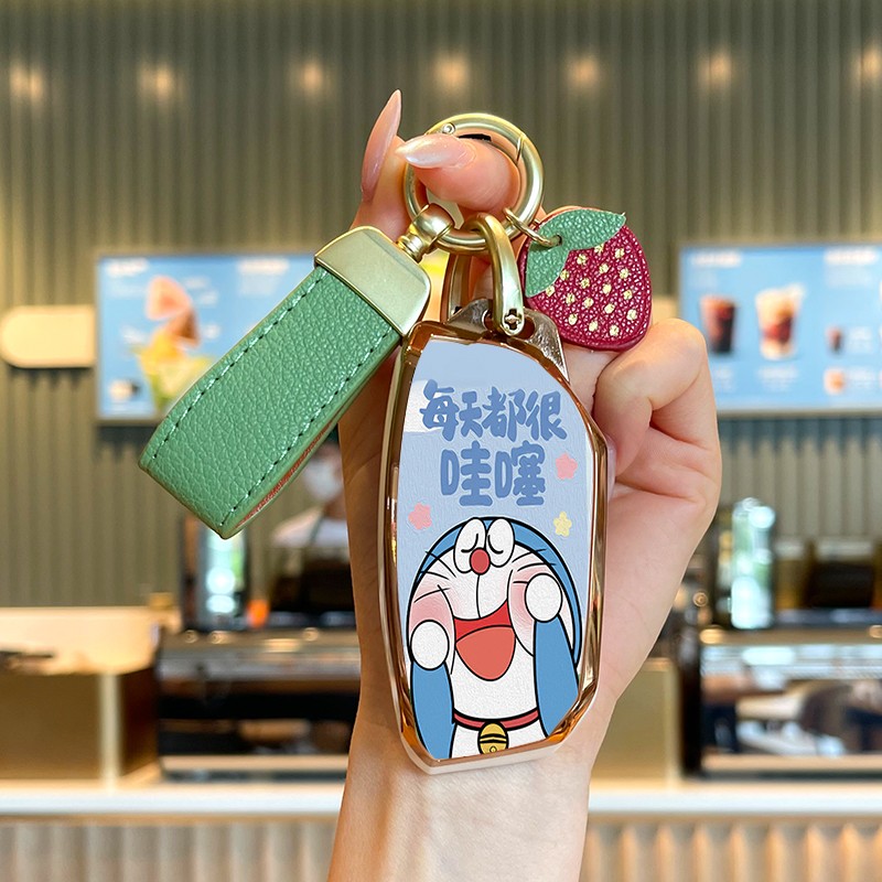 钥匙套tpu软胶叮当猫卡通