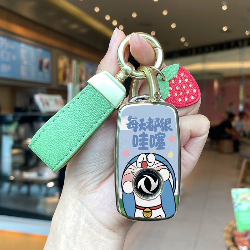 钥匙套tpu软胶叮当猫东风卡通
