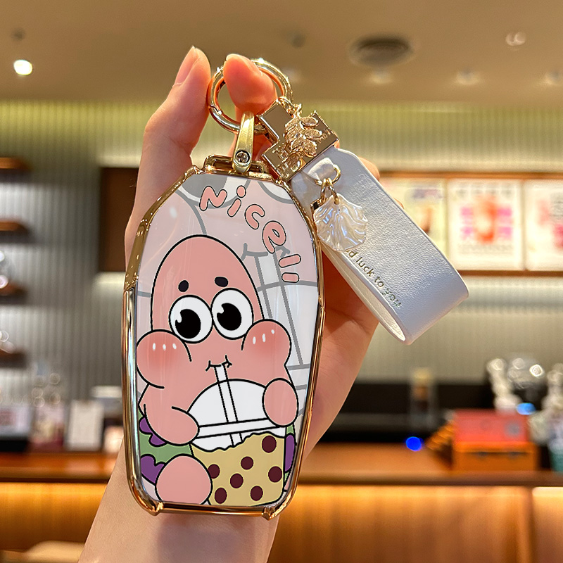 宝马液晶派大星钥匙套