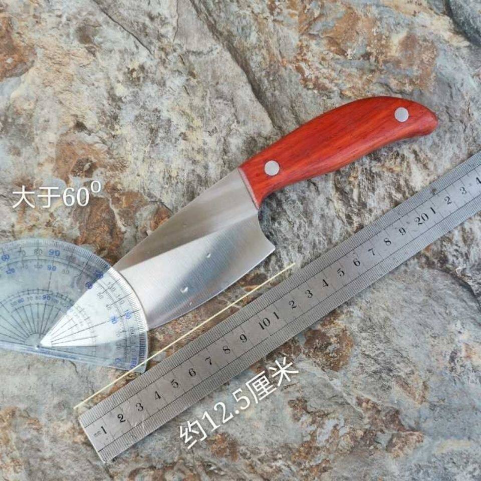专业水产实木柄开鱼刀杀鱼屠宰刀剖鱼刀鳝鱼锋钢泥鳅刀