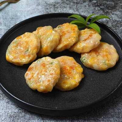 厂家玉米饼 香煎粟米蒸饼煎饼 广式早茶广东早餐点心40g*18个