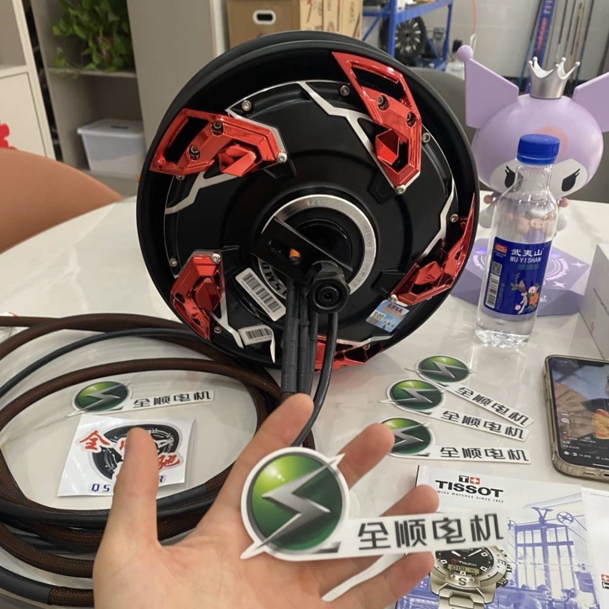 全顺五代10寸瓦片电机3500wp5500瓦片7500wp赛道版高能性改装通用