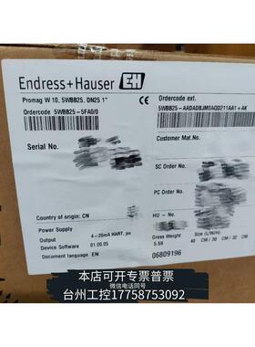 华泰E+H，电磁流量计，5WBB25-AADADBJM0AQD211AA1+AK议价