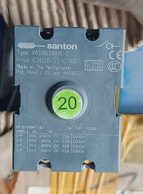 出santon品牌接触器，型号为XA100.16R4E-D