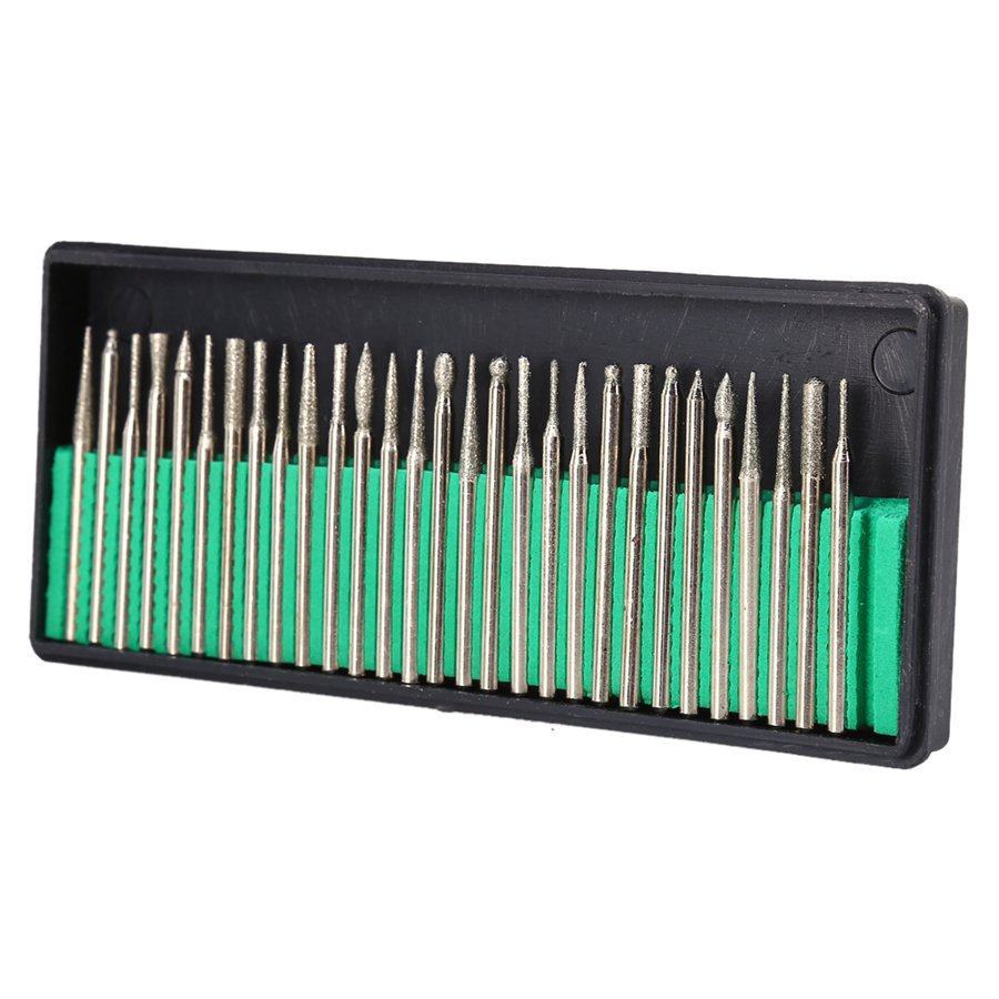 什锦打磨头 合金磨头金刚石磨头 磨针 钻石磨棒 柄3.0mm 30支