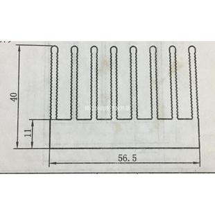 宽度56.5高度40电子散热器铝型材散热片插片散热器可定制现货直发