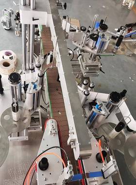 厂家供应双面组颈部合贴标不干胶贴标饮机料贴标机全自MIF机动贴