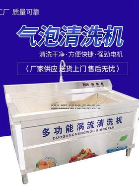 应多功能果蔬供清洗机 QGI全自动条菜清洗机 银小洗型罗汉笋气泡