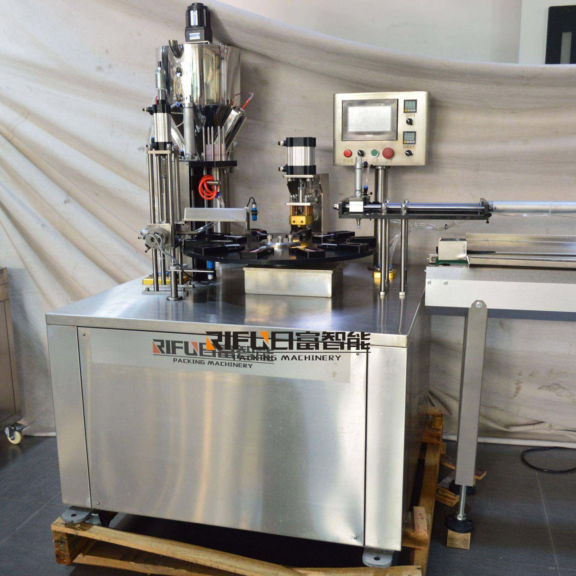 转口盘式灌装装设备 体果酱果泥膏灌装封机 蜂蜜浓缩液包包装机