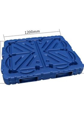 加厚吹塑托中盘重型双胶防潮面卡FIU板塑仓库重型堆码空吹塑托盘