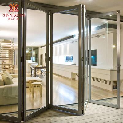 断桥铝合金折叠门窗卫生铝合金折叠间CCP门厨房断门隔框玻璃无推