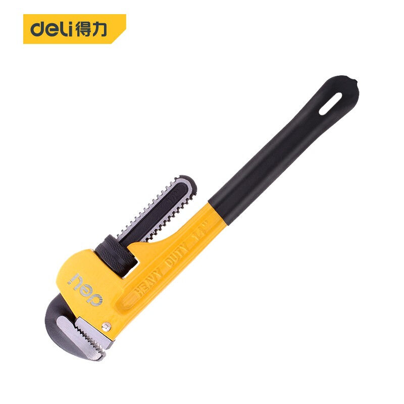 得力deli重型管子钳水管管道钳水泵圆管钳扳手钳子工具14英寸DL25