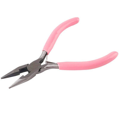 苏墨多功能小钳子手工工具首饰迷你饰品钳子老虎钳粉色小型5寸尖