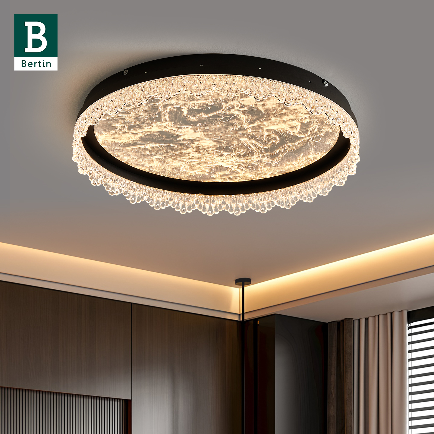 柏丁意式轻奢卧室吸顶灯