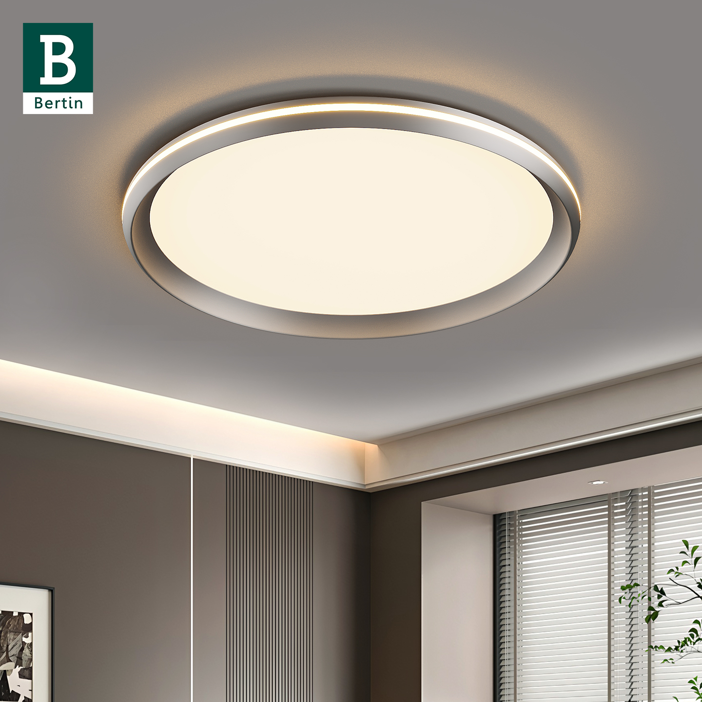 柏丁现代轻奢卧室吸顶灯