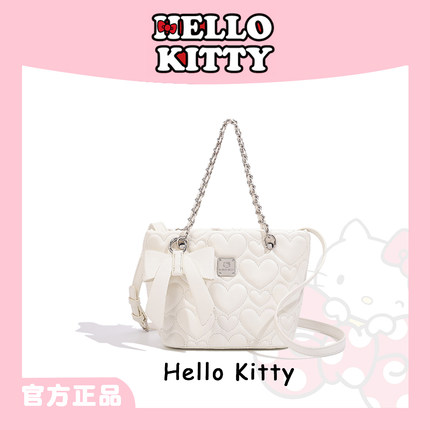 HelloKitty凯蒂猫链条托特包甜美心形精致百搭小众手提单肩斜挎包