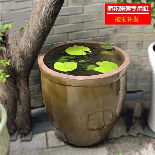 缸老式家用储水用大水缸庭院陶瓷水缸民间老旧水缸粗陶储水缸农村