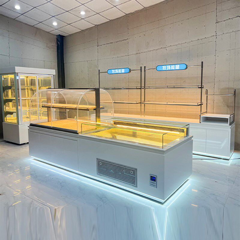 面包柜蛋糕展示柜烘焙店柜台中岛玻璃柜蛋糕店展示柜面包展示柜子
