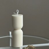 四件套造型香薰蜡烛无烟小众高级烛光晚餐拍摄道具家居装 饰摆件