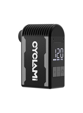 精选CYCLAMI迷你A2S充气泵自动便携式智能高压自行车电动打气筒带