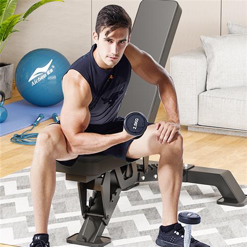 健身器材男士家用健身多功能哑铃牧师凳杠铃上斜卧推凳腹肌仰卧板