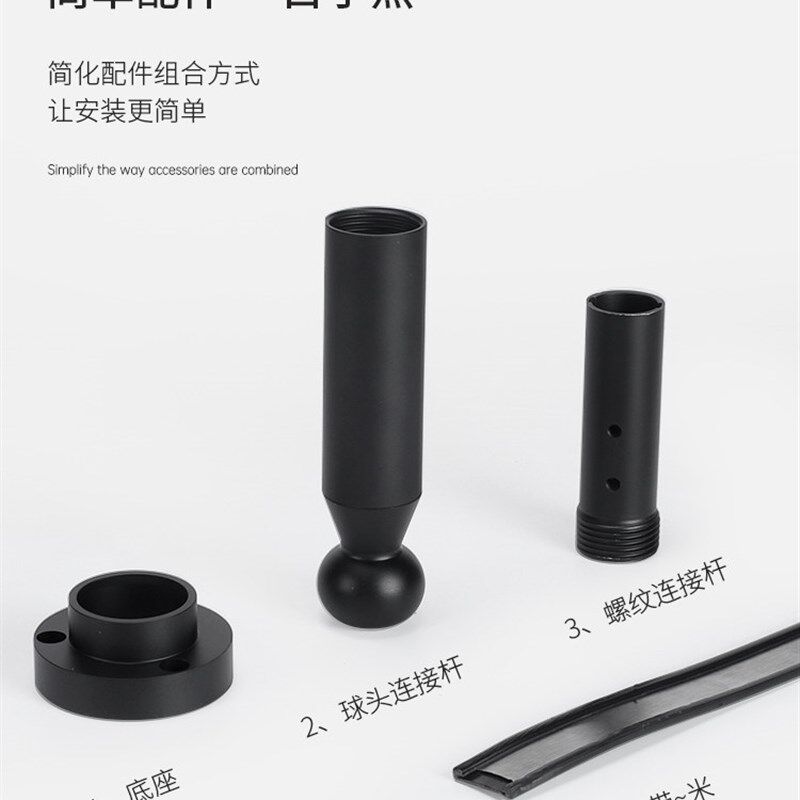 天际线钢带灯上发光极简氛围弧形内阳台过道白色暖光洗顶线性灯带