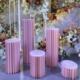 新款 饰道具折纸圆柱甜品折柱婚礼现场商场橱窗路引摆件 婚庆布置装