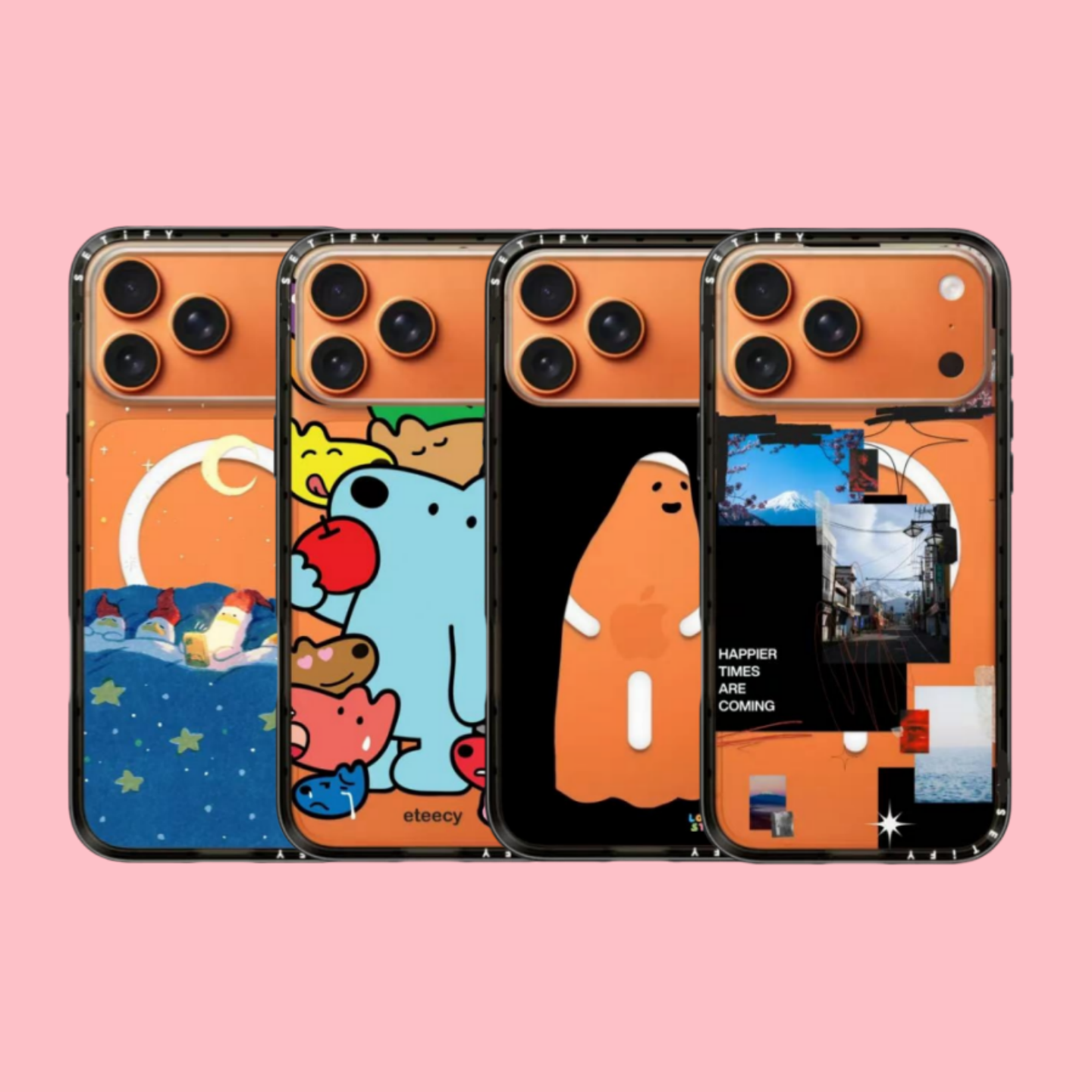 韩国代购CASETiF歌曲标签新壳体适用iphone17手机壳星宇橙苹果16promax保护套新款15plus纤巧版透明磁吸14/13