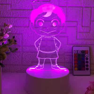 国王排名小夜灯卡通学生儿童卧室床头睡眠灯波吉充电动漫台灯礼物