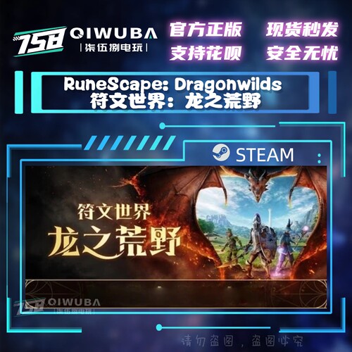 PC中文steam正版游戏 符文世界：龙之荒野 国区激活码CDK CDKEY