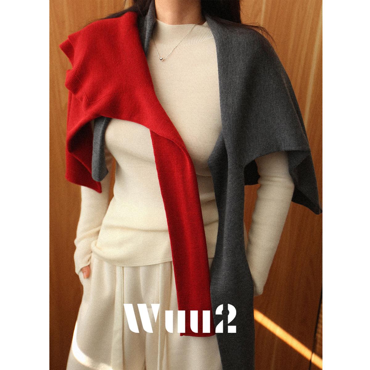 羊毛高领打底衫无缝一体修身弹力