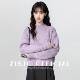 内搭短款 软糯头针色织衫 新款 套紫半高6314领毛衣女加厚0225秋冬季