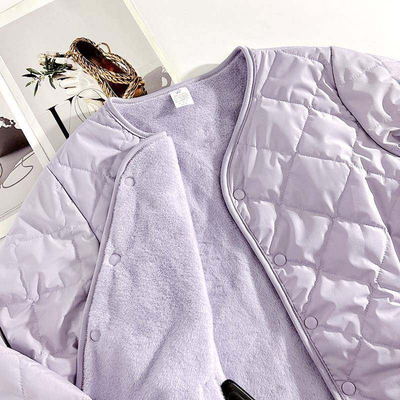紫保内搭神器YZ-356冬季加加厚棉衣女色内胆暖小棉袄双面绒穿棉服