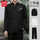 男刺绣盘扣三件套高级感中山装 劲威界新中式 立领西服套装 刺绣外套